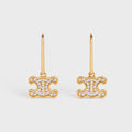 18K Celine Rhinestone Earrings