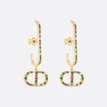 18K Dior 30 Montaigne Crystals Earrings