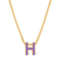 18K Mini Pop Hermes Purple Necklace