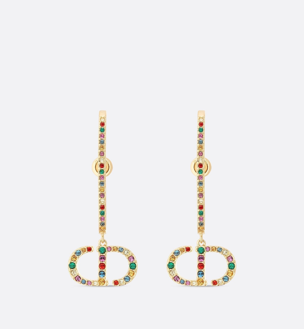 18K Dior 30 Montaigne Crystals Earrings