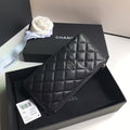 CHANEL MOBILE PURSE 19.5 BLACK GRAINED CALFSKIN ICON
