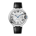 Ballon Bleu de Cartier 40 Watch - 40mm, Steel, Alligator Leather, Silver Dial