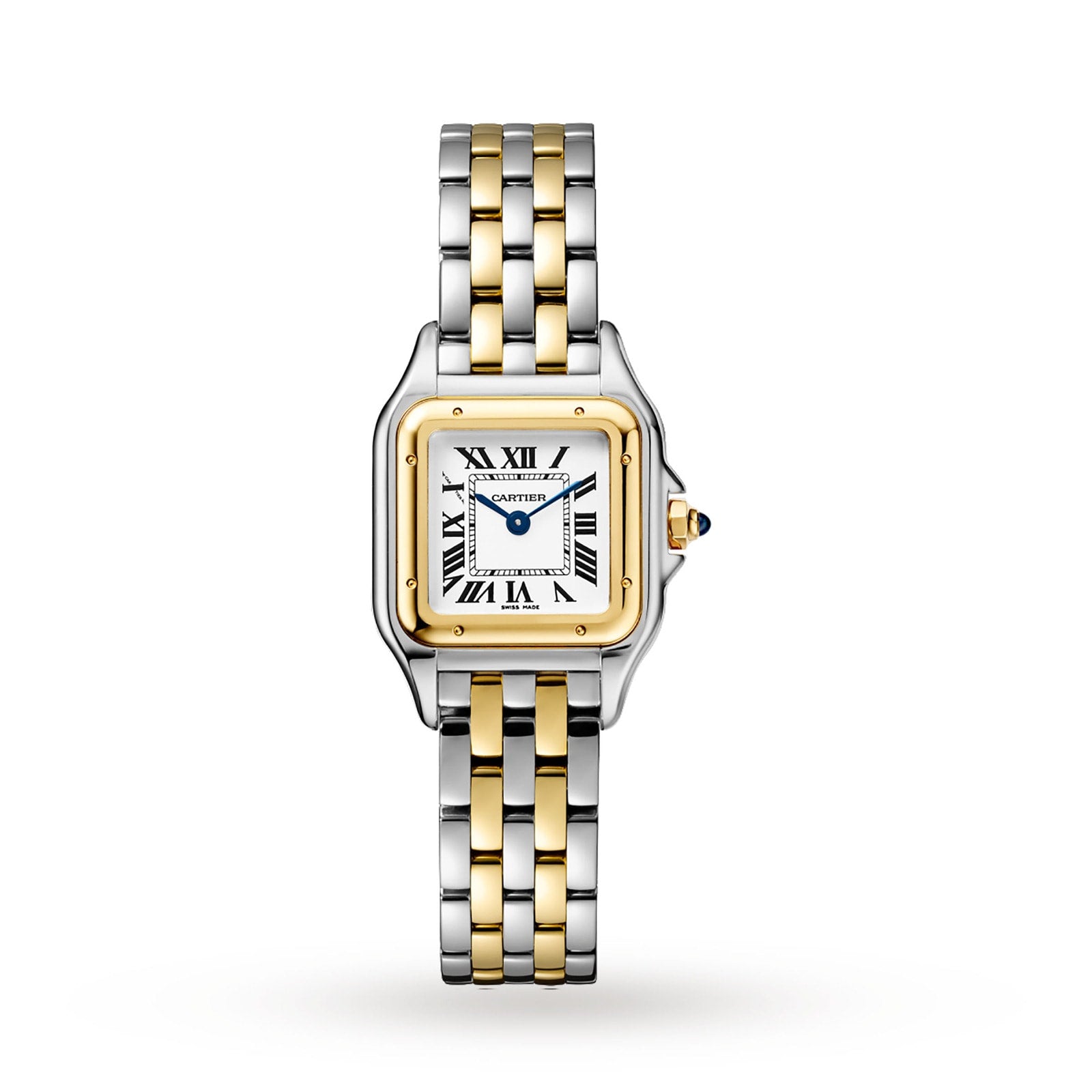Panthère de Cartier Small Model Watch - 23mm, Two - Tone Steel & 18K Yellow Gold, Silver Dial