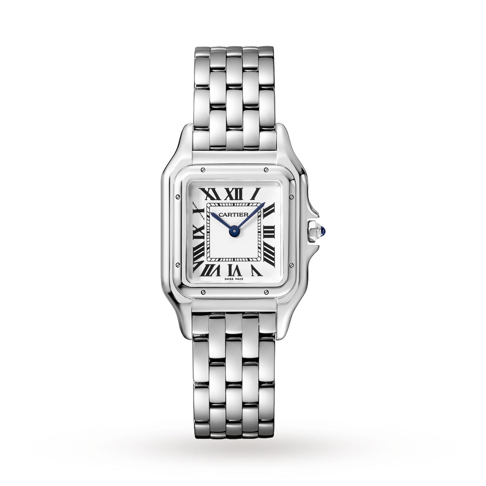Panthère de Cartier Medium Model Watch - 27mm, Steel, White Dial
