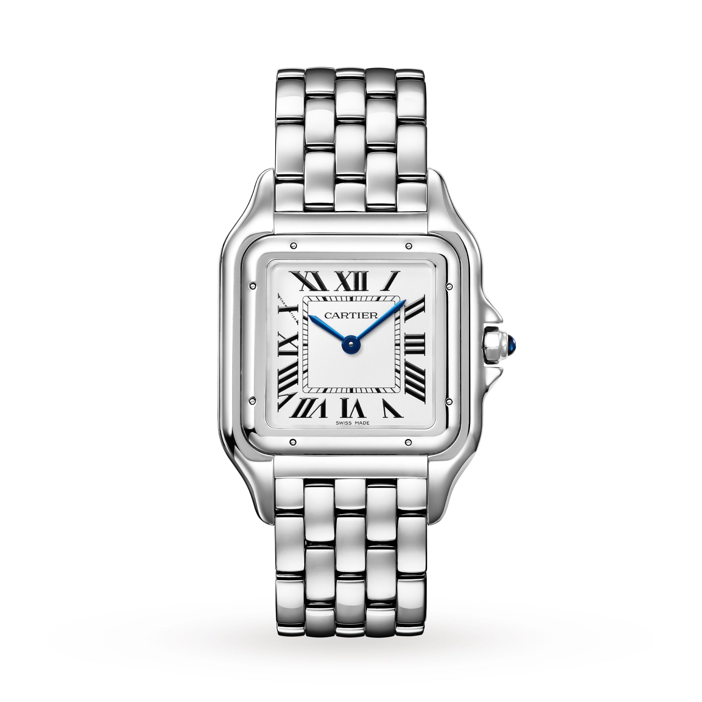 Panthère de Cartier Large Model Watch - 31mm, Steel, White Dial