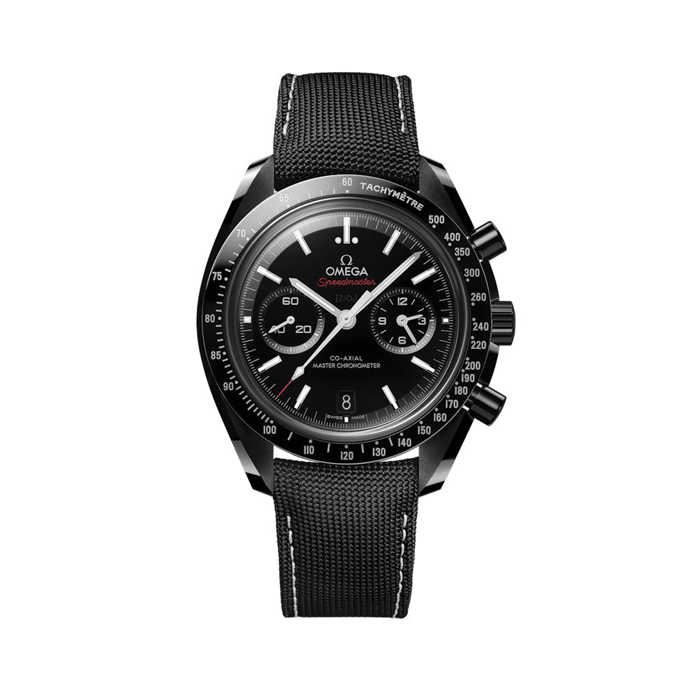 Omega Speedmaster Dark Side of the Moon Black Ceramic 44.25mm Watch - Black on Fabric Strap