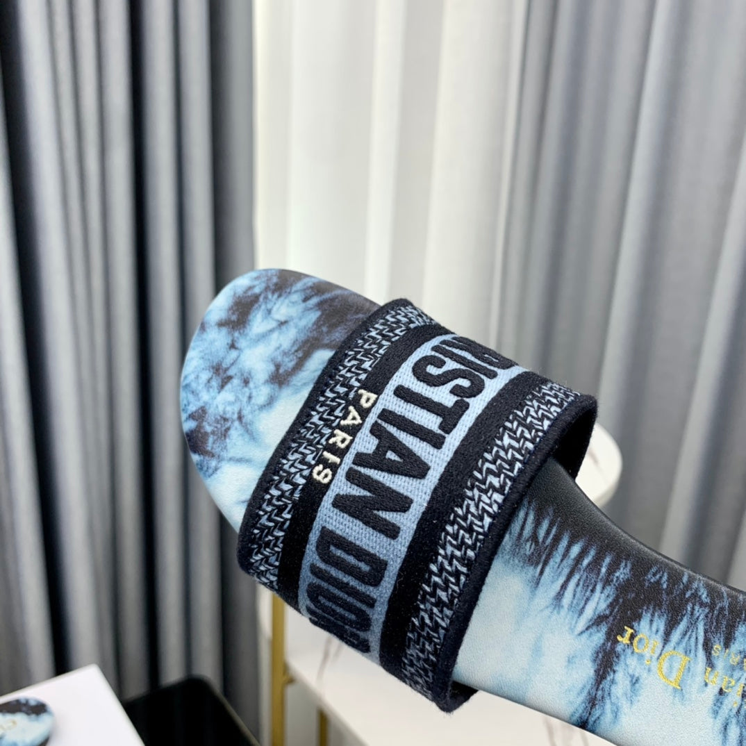 DIOR CD Mule Dway Slide 10mm Multi-motifs Style 68