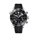 Omega Seamaster Diver 300M Chronograph 44mm Watch - Black on Rubber Strap
