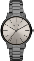 Armani Exchange Cayde AX2722 Men's Analog Watch - Grey Dial with Matching Grey Stainless Steel Strap