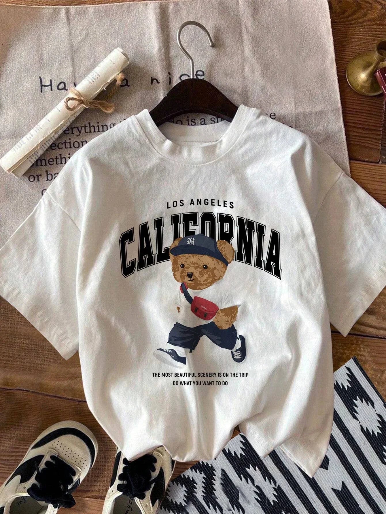 California Bear Men Cotton T-shirt