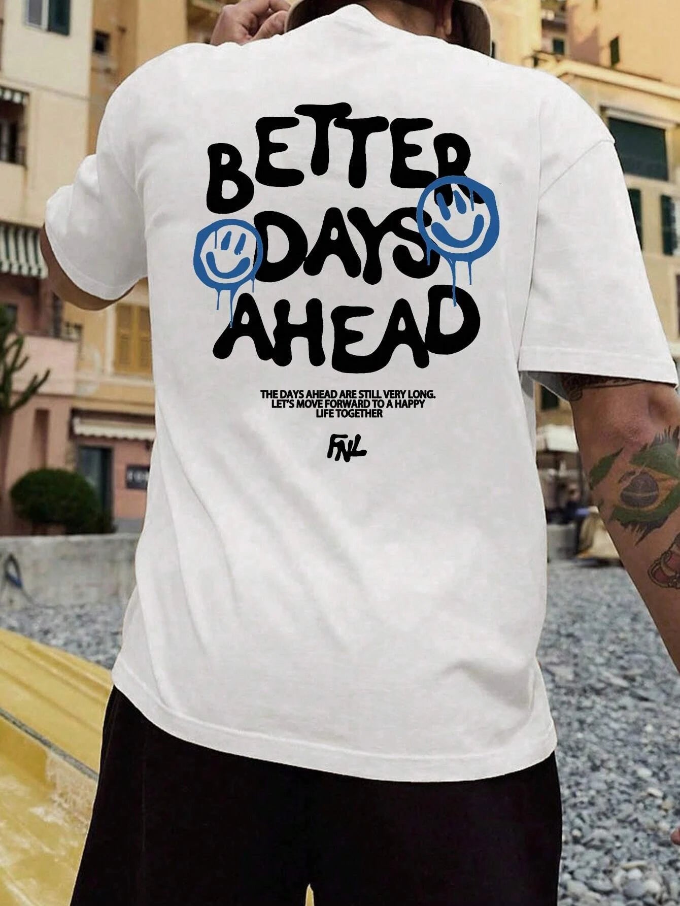 Better Days Ahead Men Cotton T-shirt