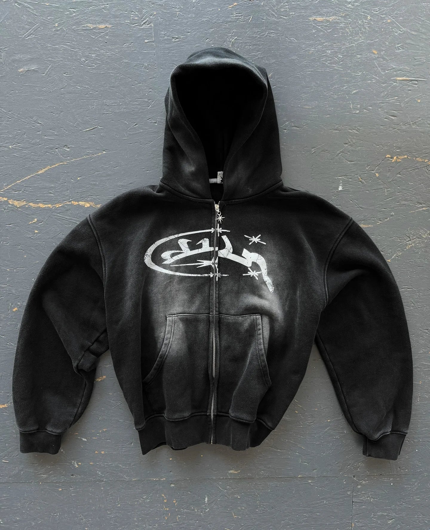 Y2k Vintage Fashion Print Zip Up Hoodie