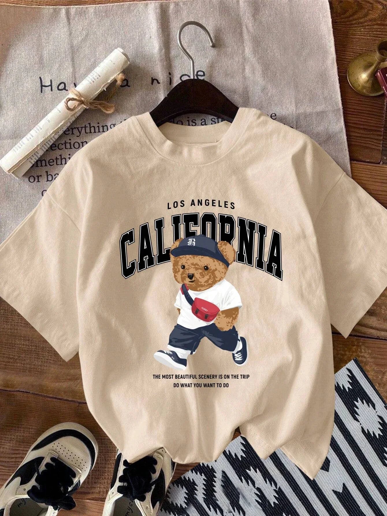 California Bear Men Cotton T-shirt