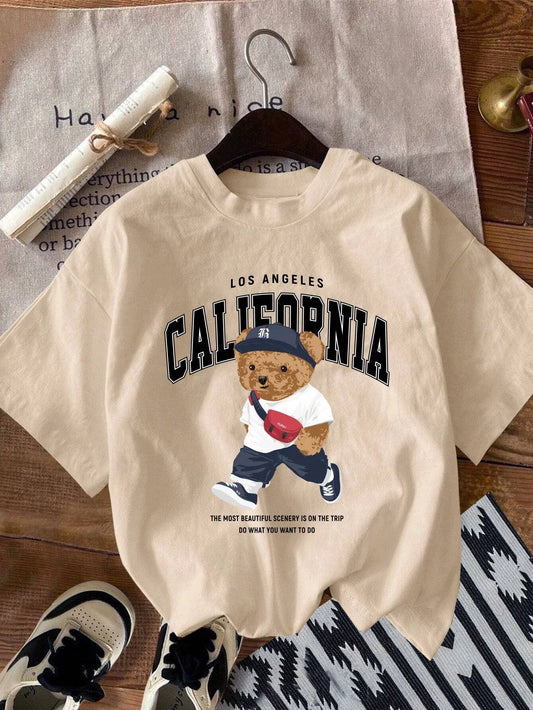 California Bear Men Cotton T-shirt