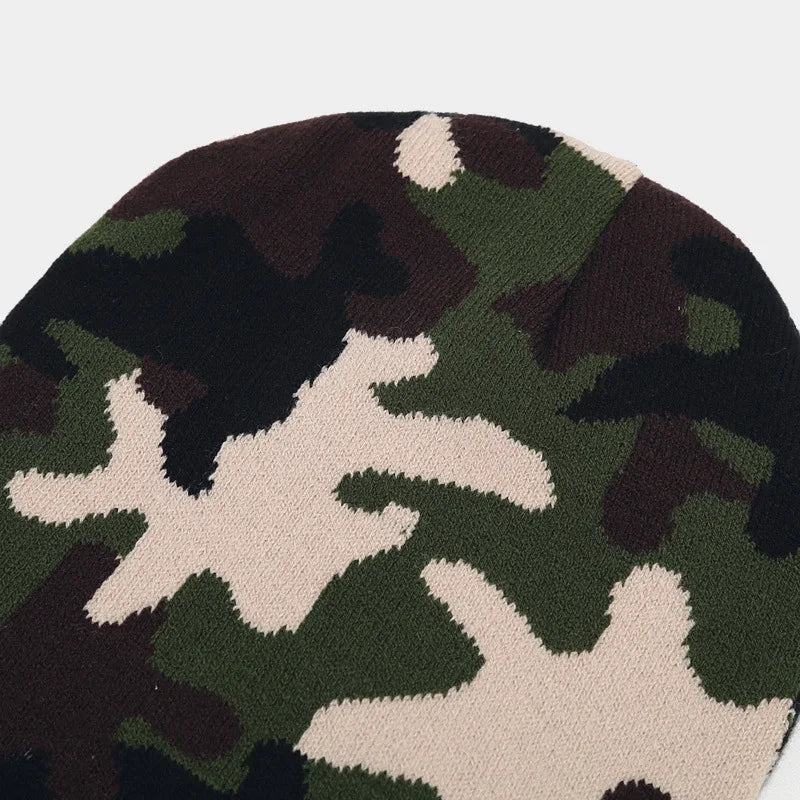 Camouflage Print Winter Beanie