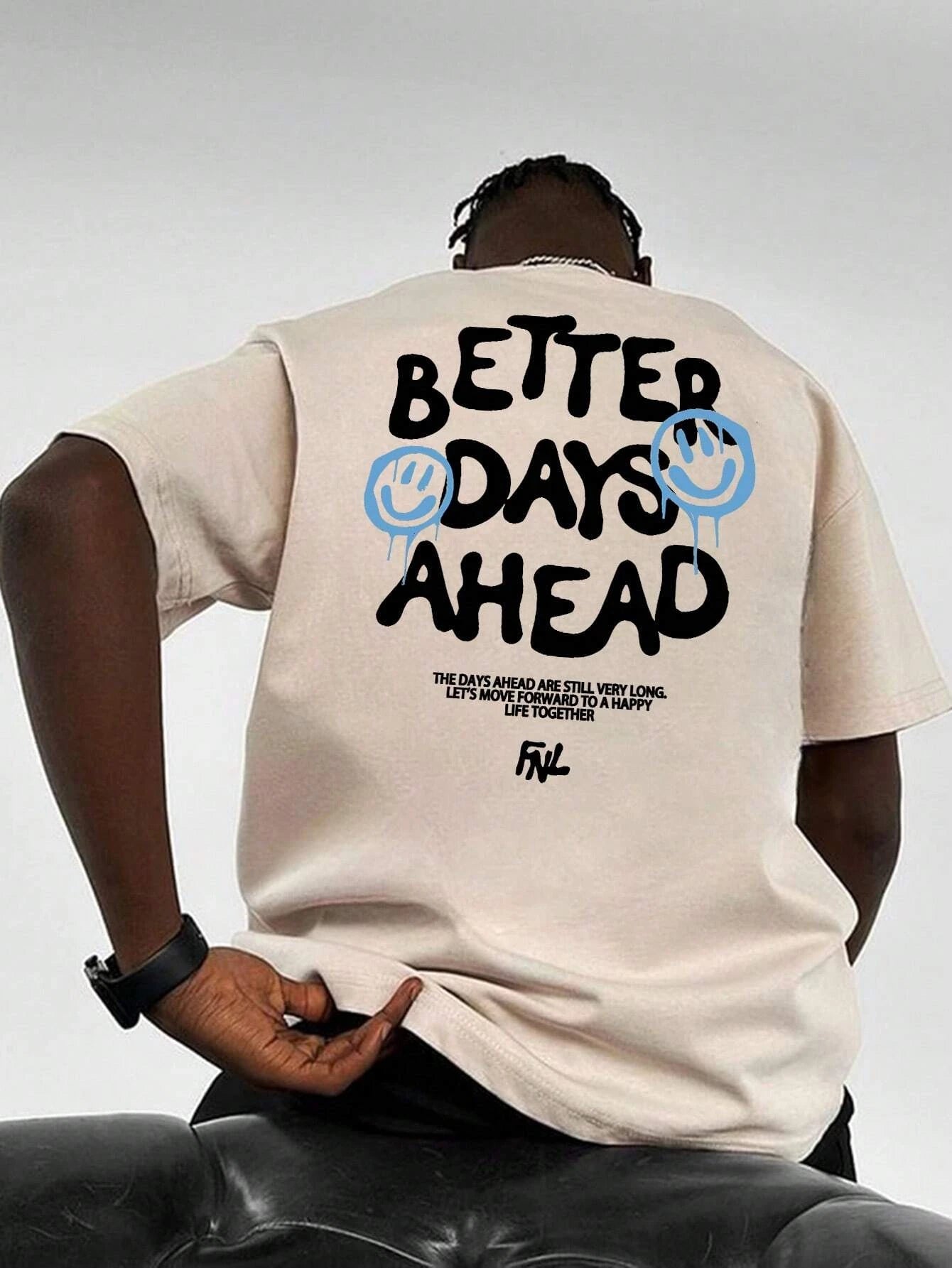 Better Days Ahead Men Cotton T-shirt