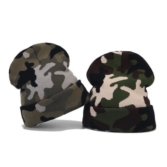 Camouflage Print Winter Beanie