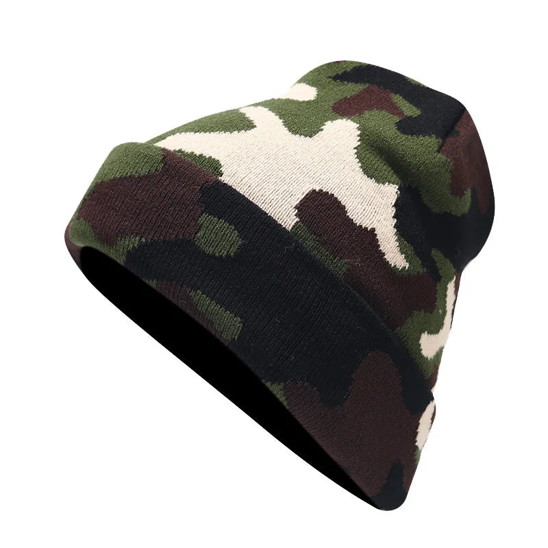 Camouflage Print Winter Beanie