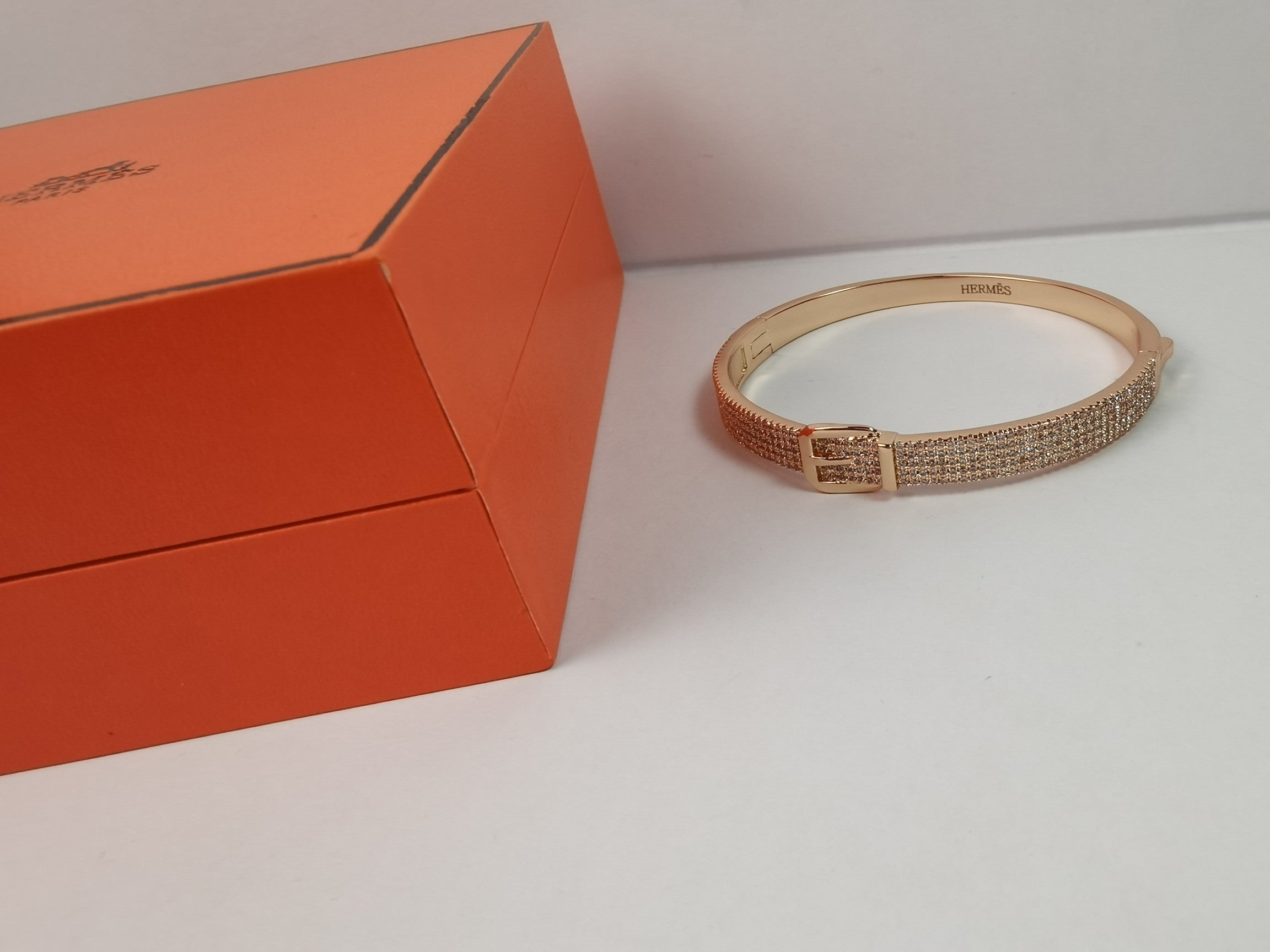 18K Kelly Diamond Vintage Hermes Bracelet