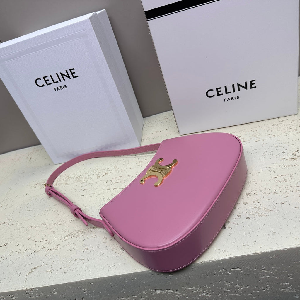 CELINE MINI 22 TILLY BAG IN CREPE PINK SHINNY CALFSKIN