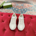 GUCCI RHYTON LOGO TRAINER WHITE CALFSKIN